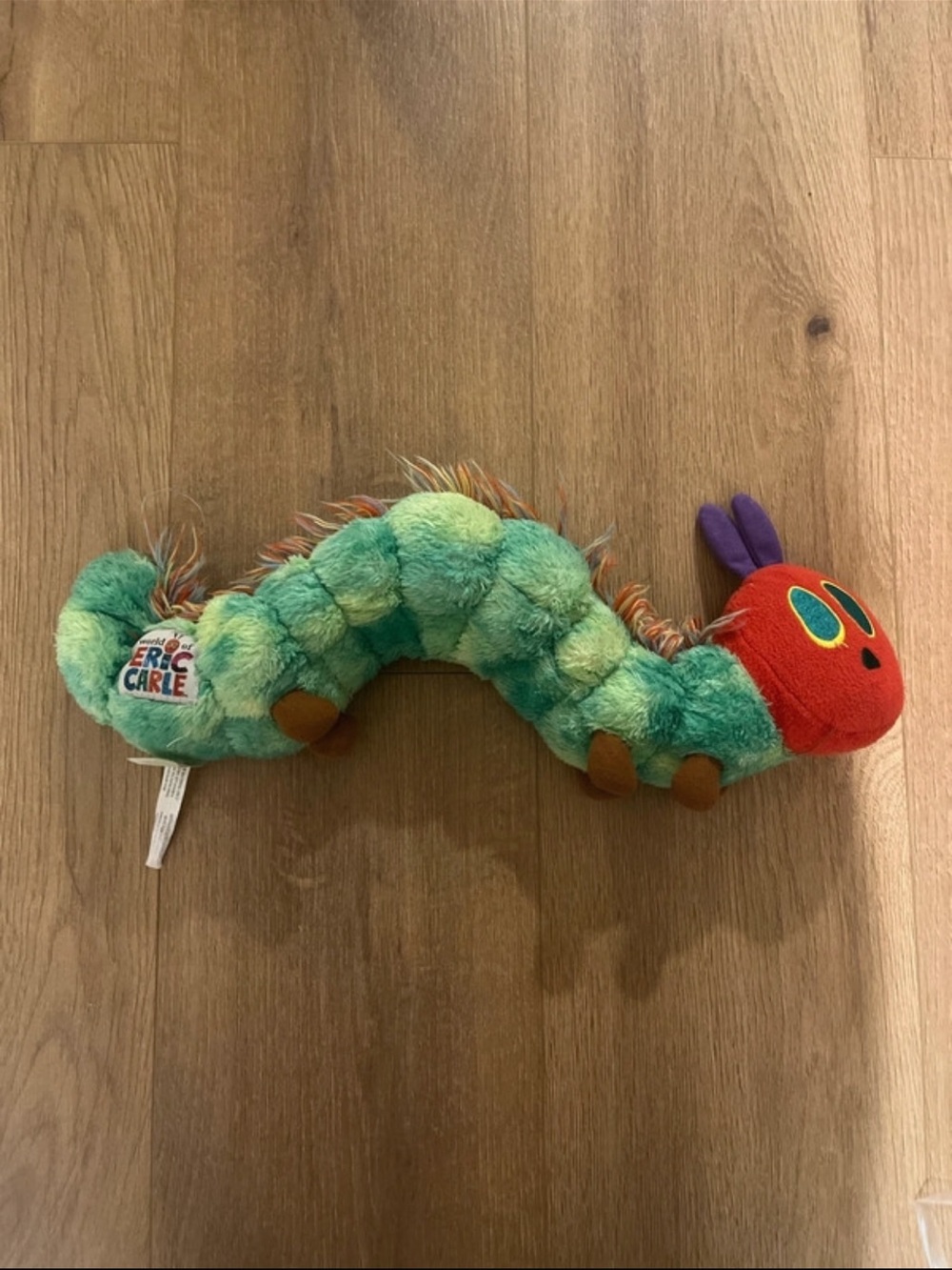 Eric Carle The Very Hungry Caterpillar Plush Caterpillar Toy Green & Red